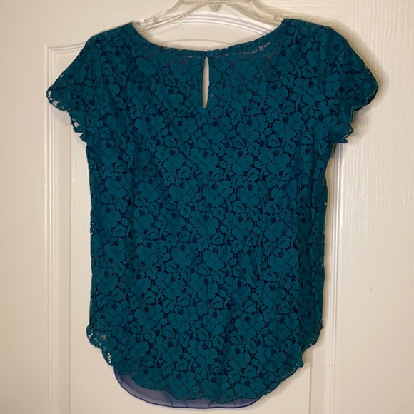 Aritzia Tops Aritzia Forest Green Embroidered Blouse Poshmark